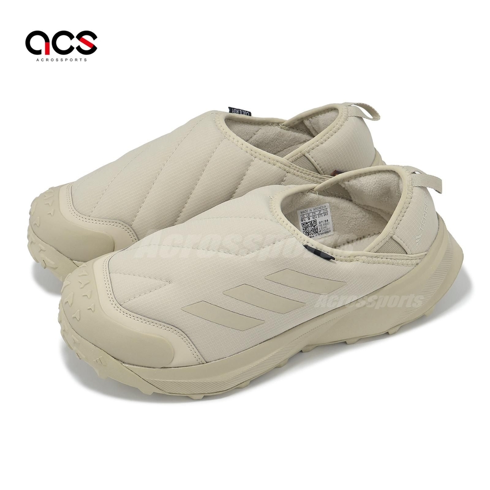 adidas 麵包鞋 Terrex Winter Slip On Cold 男女鞋 卡其 保暖 套入式 愛迪達 ID3443
