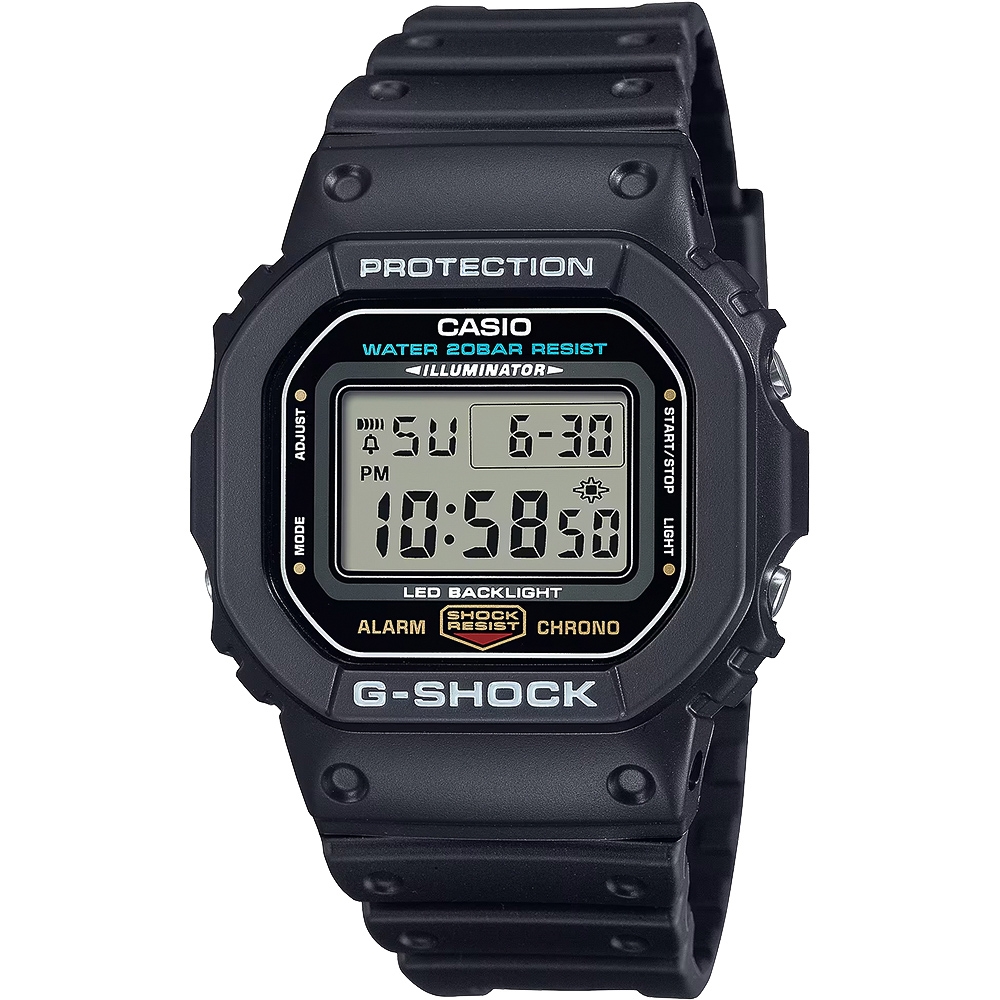 CASIO 卡西歐 G-SHOCK 經典DW-5600系列電子腕錶 開學換新季 送禮推薦 DW-5600UE-1