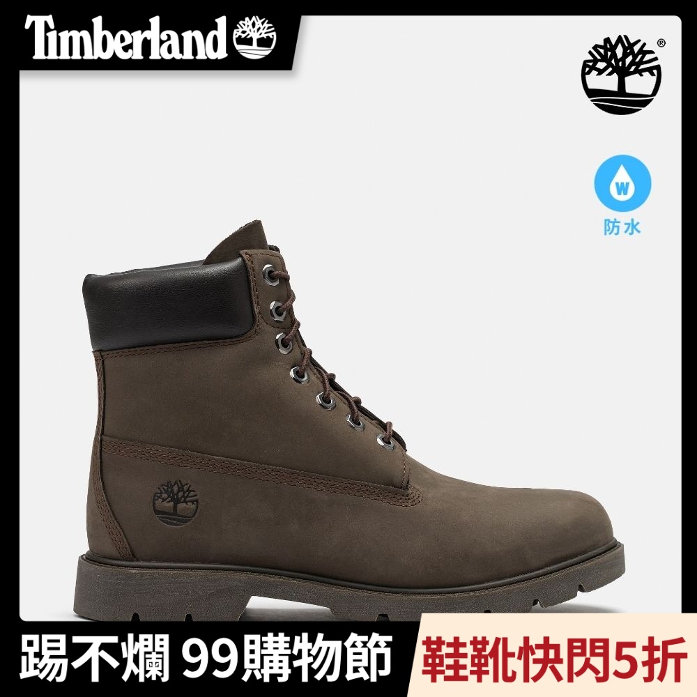 Timberland官方旗艦 男款深棕色休閒防水6吋靴|A429HW07