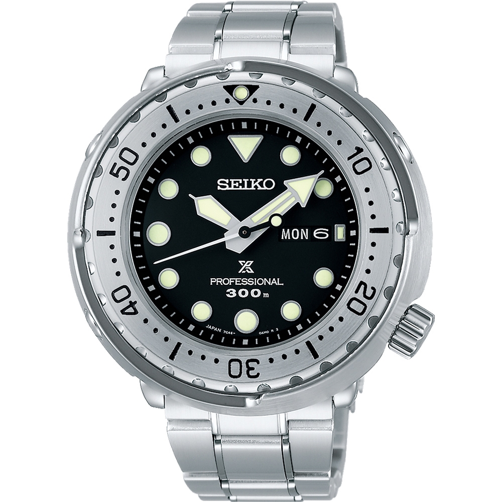 SEIKO 精工PROSPEX 鮪魚罐頭300米潛水石英錶送禮首選(S23633J1/7C46