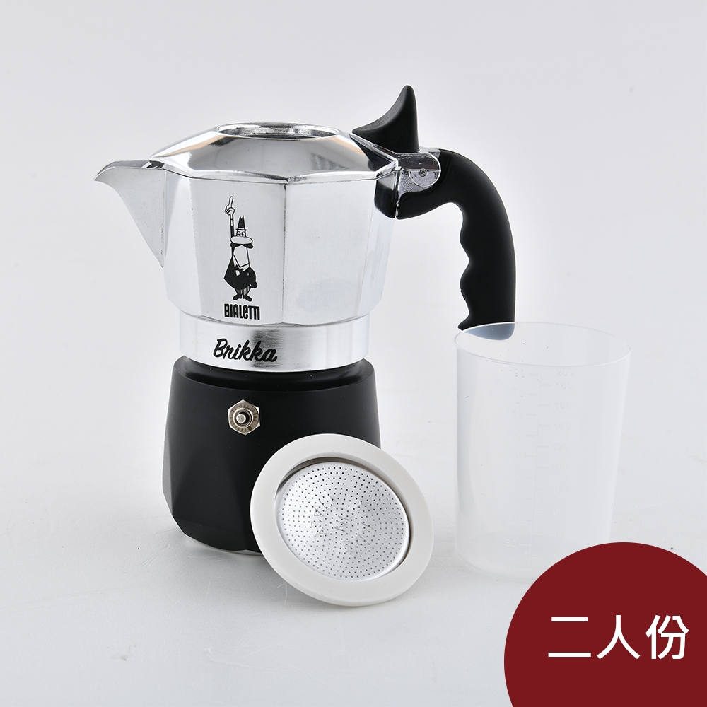Bialetti Brikka 厚實加壓摩卡壺2人份+耗材組| 其他配件| Yahoo購物中心