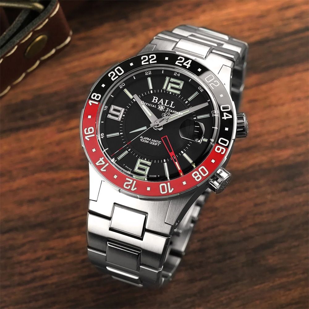 BALL 波爾 Roadmaster M Model A 限量 響鈴錶 GMT響鬧機械錶 七夕寵愛季 送禮推薦-41mm DA9100C-S1-BKR