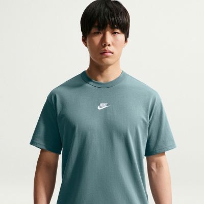 NIKE AS M NSW TEE LSE PREM ESS SUST 男 短袖上衣 運動 休閒 寬鬆 高磅數 綠-IH1122382