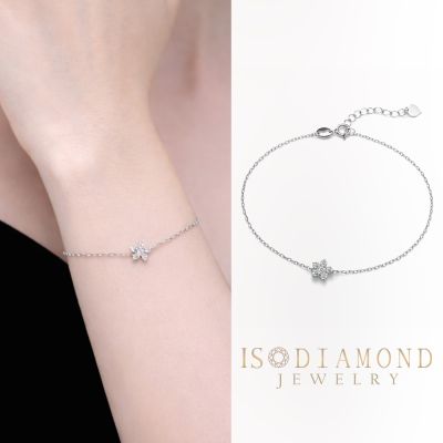 IS DIAMOND 鑽石手鍊 小花(培育鑽石)