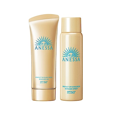 安耐曬 金鑽高效水感防曬加強組(凝膠NA + 噴霧NA)