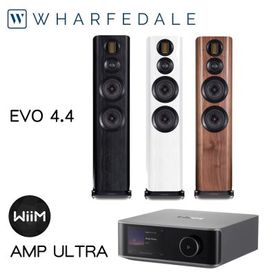 Wharfedale EVO 4.4+WiiM Amp Ultra 兩聲道音響組合