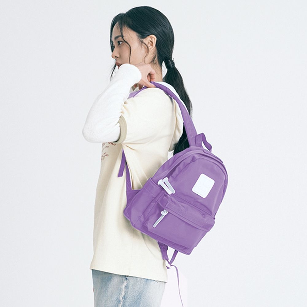 CILOCALA 亮彩尼龍防潑水後背包 紫藤紫 (小)