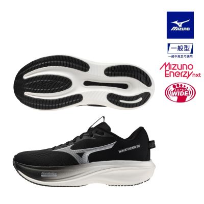 MIZUNO美津濃 WAVE RIDER 30 中性 慢跑鞋-黑 J1GU262181