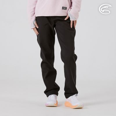 ADISI 女Softshell撥水機能輕量保暖長褲 AP2521019 太空黑 (XS-2XL)｜軟殼 刷毛 搖粒絨 防潑水 超撥水