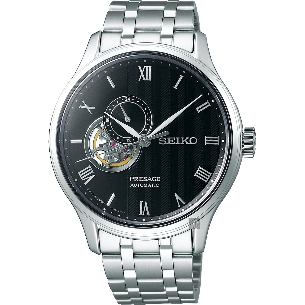 SEIKO 精工 Presage 開芯羅馬小鏤空機械錶 開學換新季 送禮推薦-41.8mm (SSA377J1/4R39-00W0D)_SK045