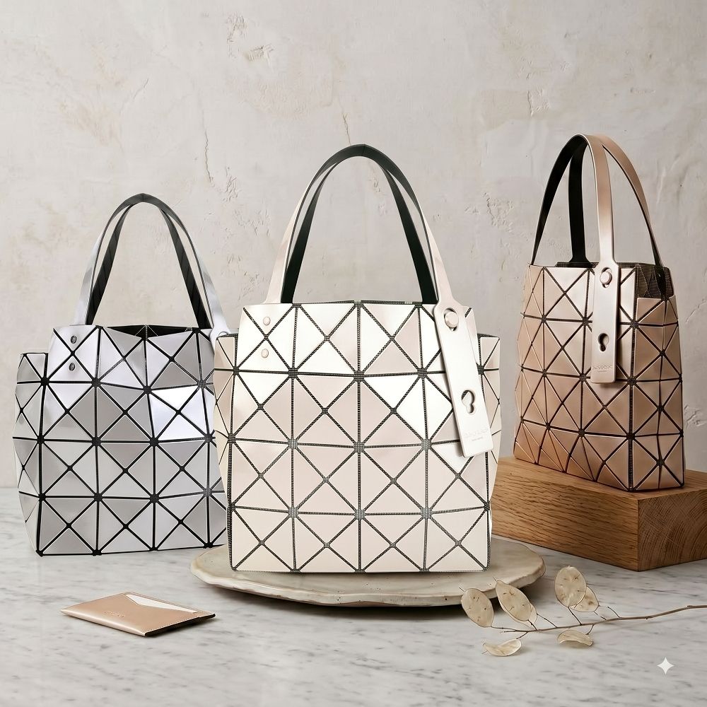 ISSEY MIYAKE 三宅一生 BAOBAO 4x4 亮面幾何手提/肩背包-多色可選