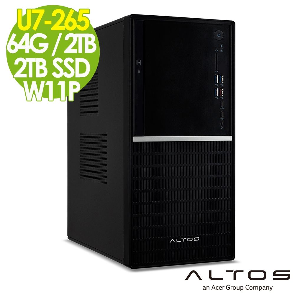Acer 宏碁 Altos P130F10 SE 商用工作站 (U7-265/64G/2TB+2TB SSD/W11P)