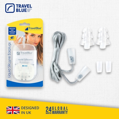 【 Travel Blue 藍旅 】 Liquid Silicone 矽膠耳塞 TB493