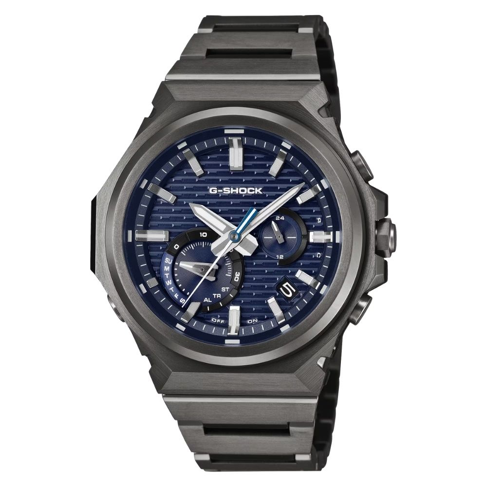 CASIO卡西歐 G-SHOCK GST-B 銳利極簡 藍芽太陽能電力 簡潔現代設計 藍 GST-B1000BD-2A_44.2mm