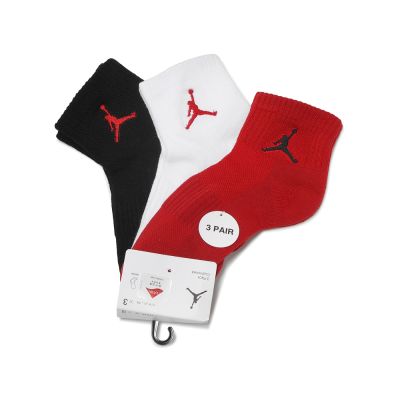 Nike 休閒童襪 Jordan Cushioned 吸濕排汗 短襪 襪子 JD2433092GS-001