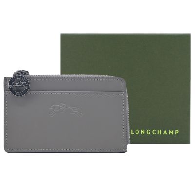 LONGCHAMP LE PLIAGE XTRA系列牛皮卡片零錢包(斑鳩灰)