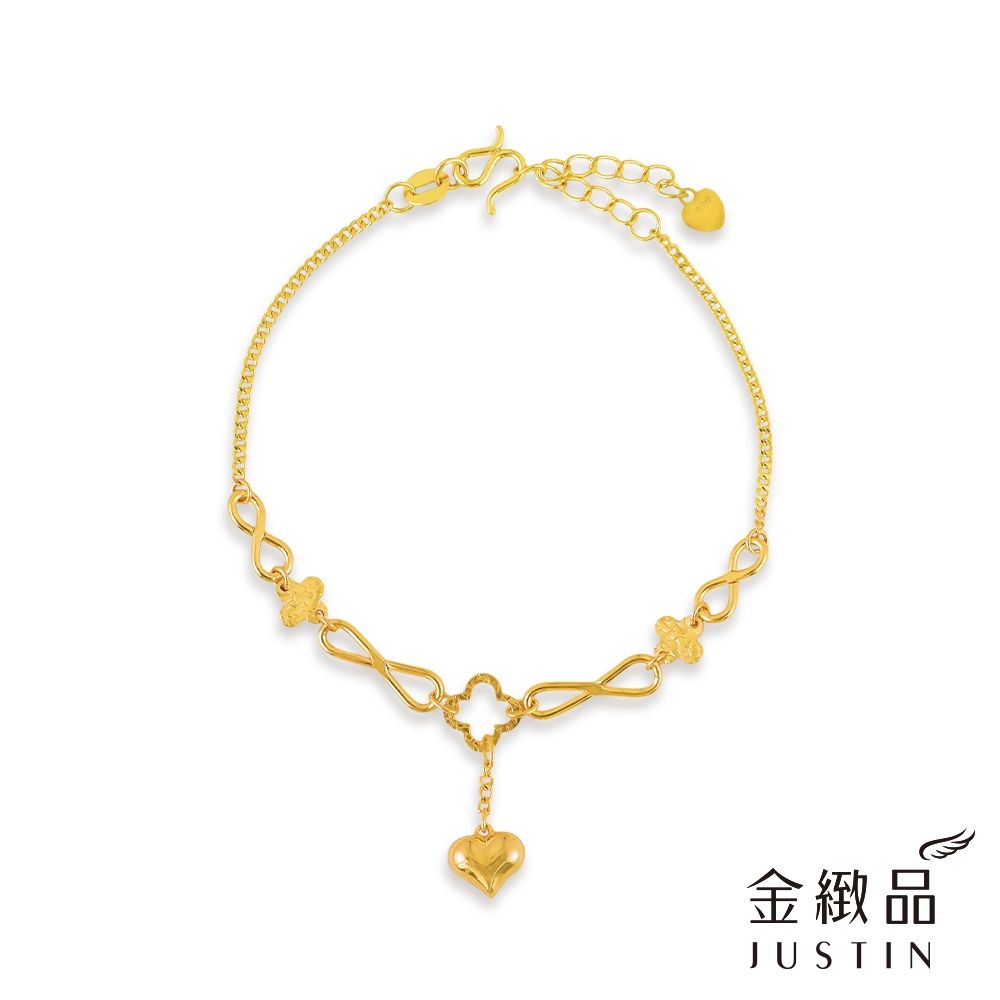 金緻品 黃金手鍊 心花無限 1.29錢