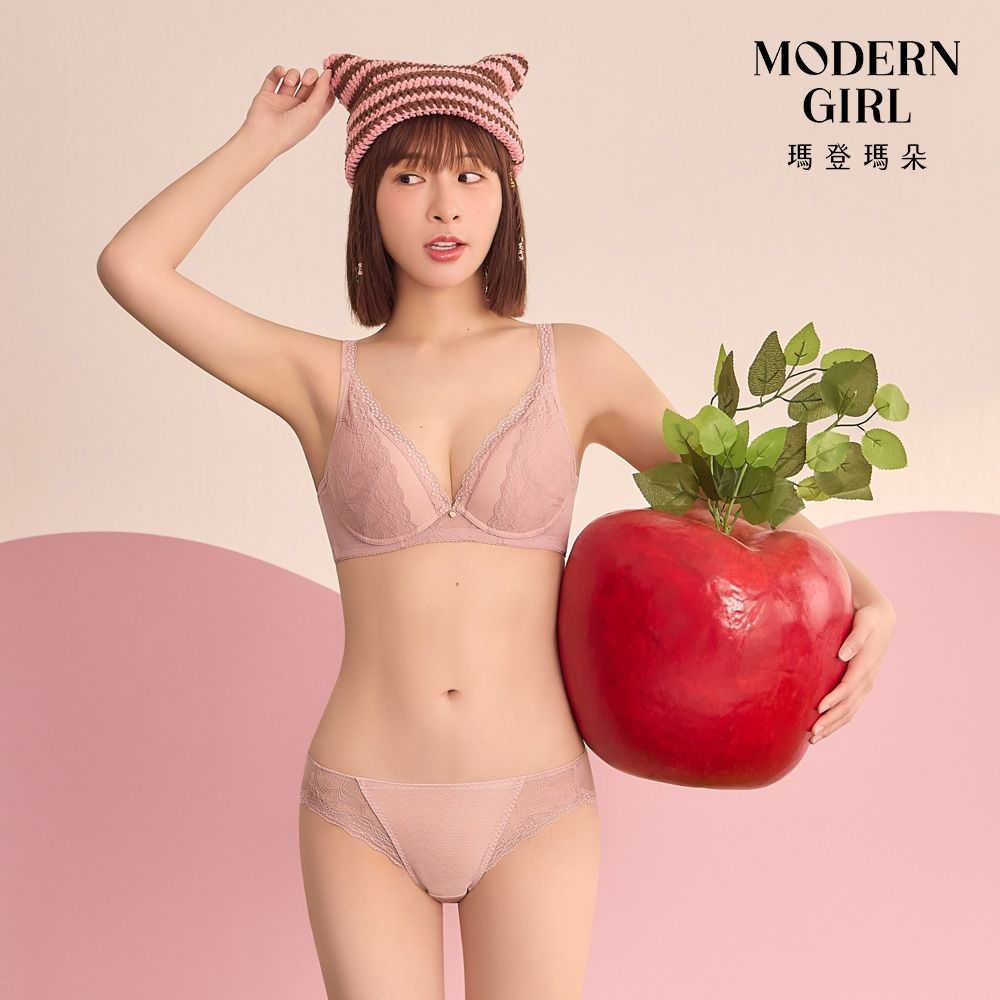 瑪登瑪朵 啵提 集中穩定低腰三角內褲 M-XXL(花妍粉)