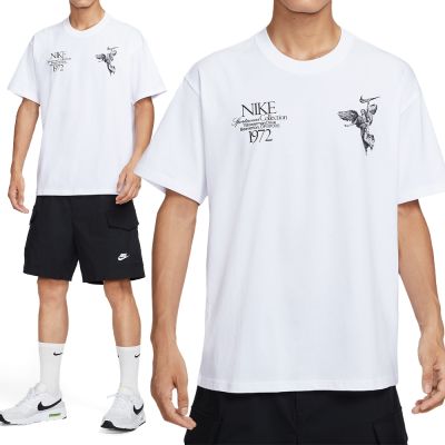 Nike NSW Tee M90 Wings 男款 白色 勝利女神 寬鬆 短袖 HV0168-100