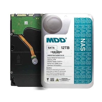 MDD 最大數據 NAS 專用硬碟 12TB 7200轉 3.5吋 SATA 256MB快取 3年保固 MD12TSATA25672NAS