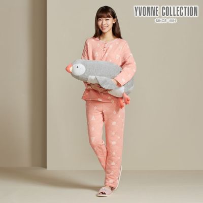 YVONNE 以旺傢飾 海鸚鵡趴姿抱枕-迷霧灰