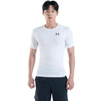 【UNDER ARMOUR】UA 男 HG Armour緊身短袖T-Shirt_1361518-100