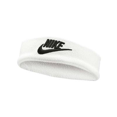 NIKE CLASSIC WIDE TERRY頭帶-一只入 慢跑 髮帶 訓練 N1008665101OS 米白黑