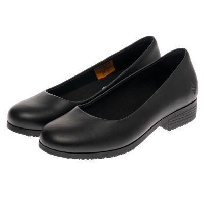 SKECHERS 女工作鞋系列 經典低跟鞋 NAULIA SR - 108322BLK
