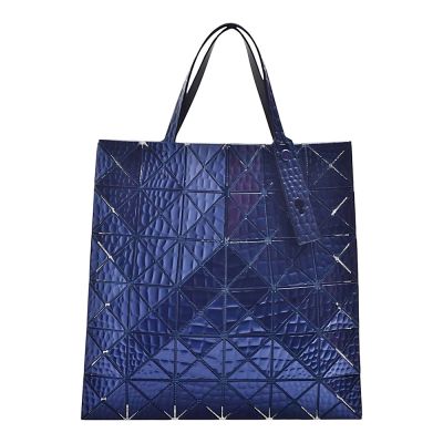 ISSEY MIYAKE 三宅一生 BAOBAO META KAIJU 系列 6X6立體壓紋手提包(藍色)
