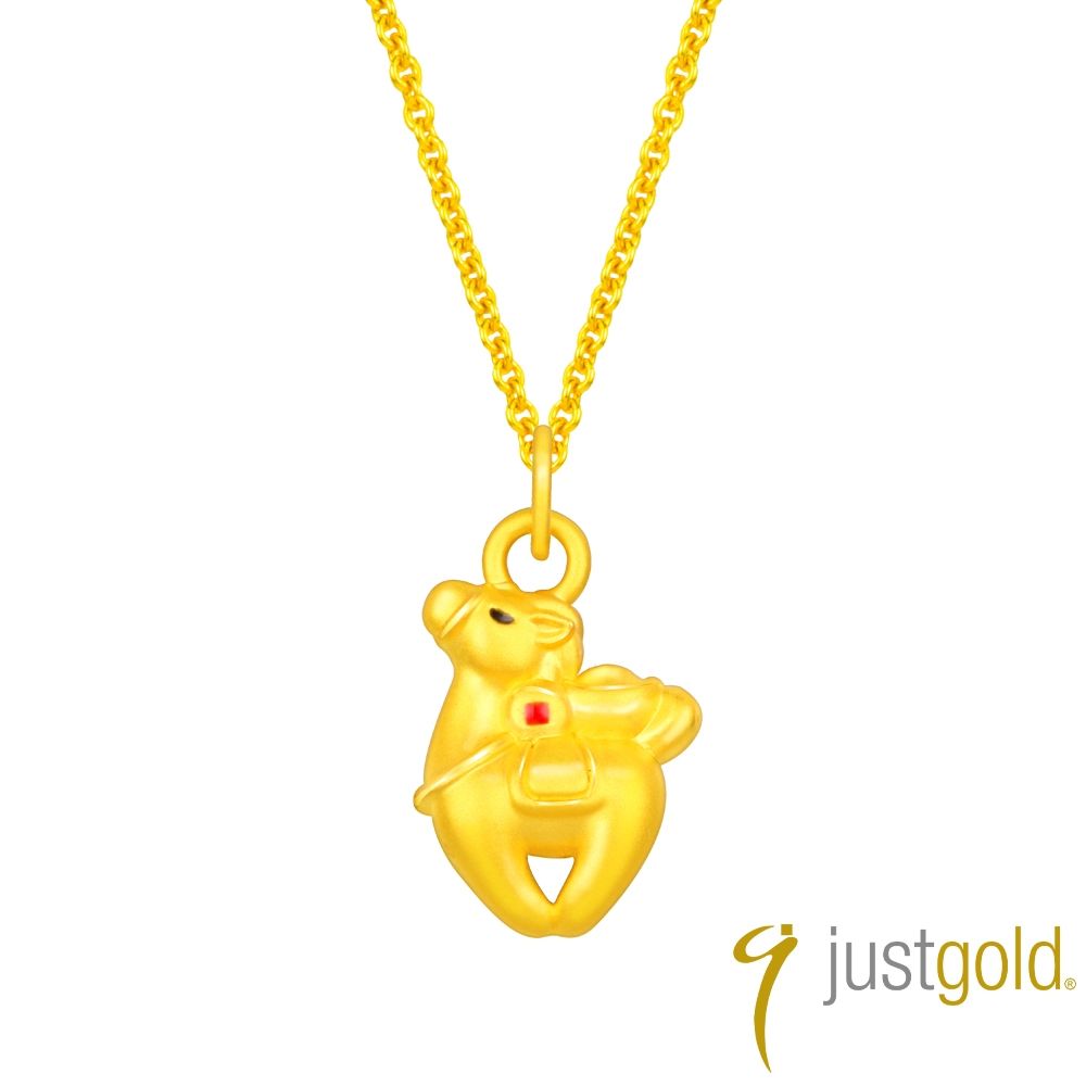【Just Gold 鎮金店】馬上富貴 黃金吊墜(不含鍊)