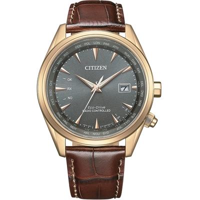 CITIZEN 星辰 亞洲限定 光動能電波萬年曆手錶 周年慶好禮 送禮首選 CB0273-11H