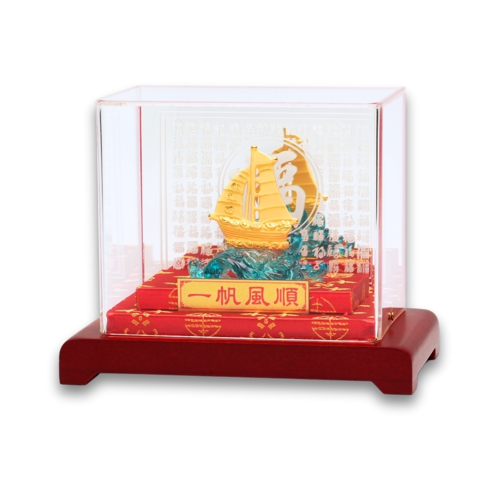 金貨　金塊✨　在銘　9999　帆船　金鳳祥　旧蔵　足金　開運　招財進寶　骨董品 AOKI青木】純金9999黃金擺件一帆風順財利雙收金重0.20錢(開運招財生日