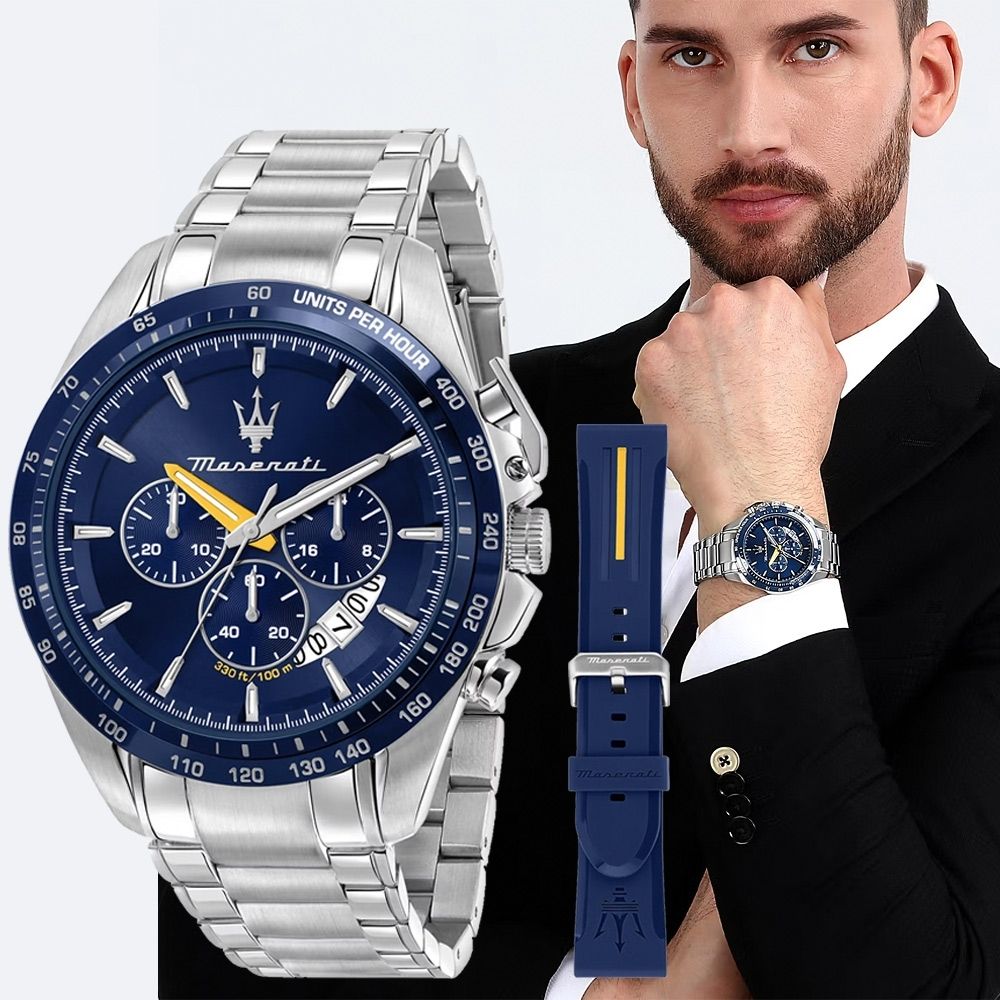 MASERATI WATCH 瑪莎拉蒂經典三眼款 套組 R8871612039
