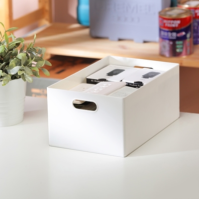 真心良品 KEYWAY白色裡可6號方塊收納置物盒-6入