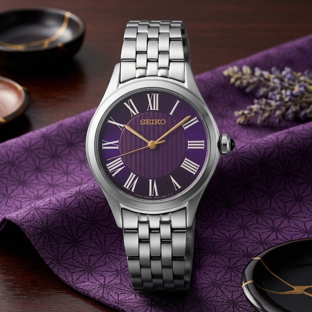 SEIKO 精工 CS系列 江戶紫 145週年紀念女錶 開學購物季 送禮首選-29.6mm(HGH004/6N01-00V0P)_SK045