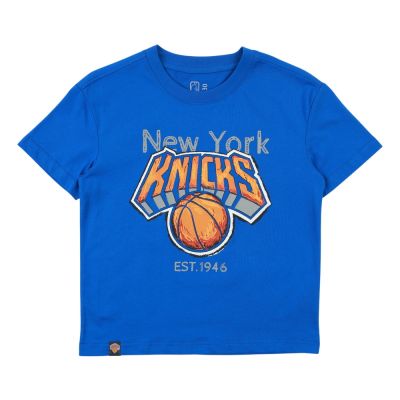 NBA 兒童/青少年 寬版 塗鴉隊徽 短袖上衣 尼克隊 3626102180