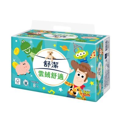 【舒潔】雲絨舒適抽取衛生紙-迪士尼季節限定款 90抽X64包/箱