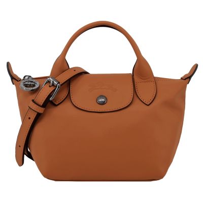LONGCHAMP LE PLIAGE XTRA系列牛皮手提/斜背兩用水餃包(迷你/腰果)