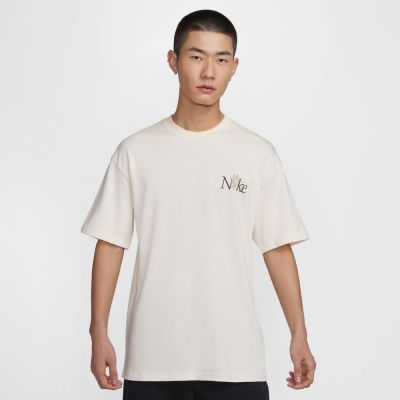 NIKE 短袖上衣 男女 中性款 重磅 寬鬆版型 AS U NSW TEE M90 LBR CRFT 米 HJ0615-901
