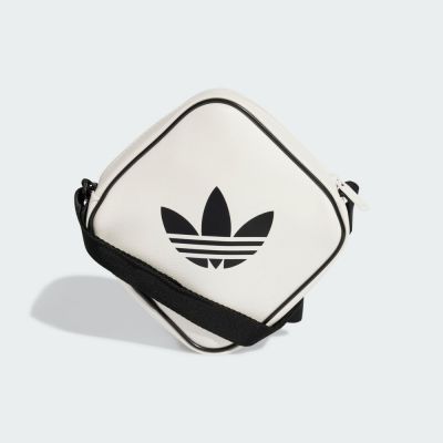ADIDAS 愛迪達 阿迪達斯 ORIGINALS 三葉草 男 女 側背包-白色系-AC D BAG-JD5548
