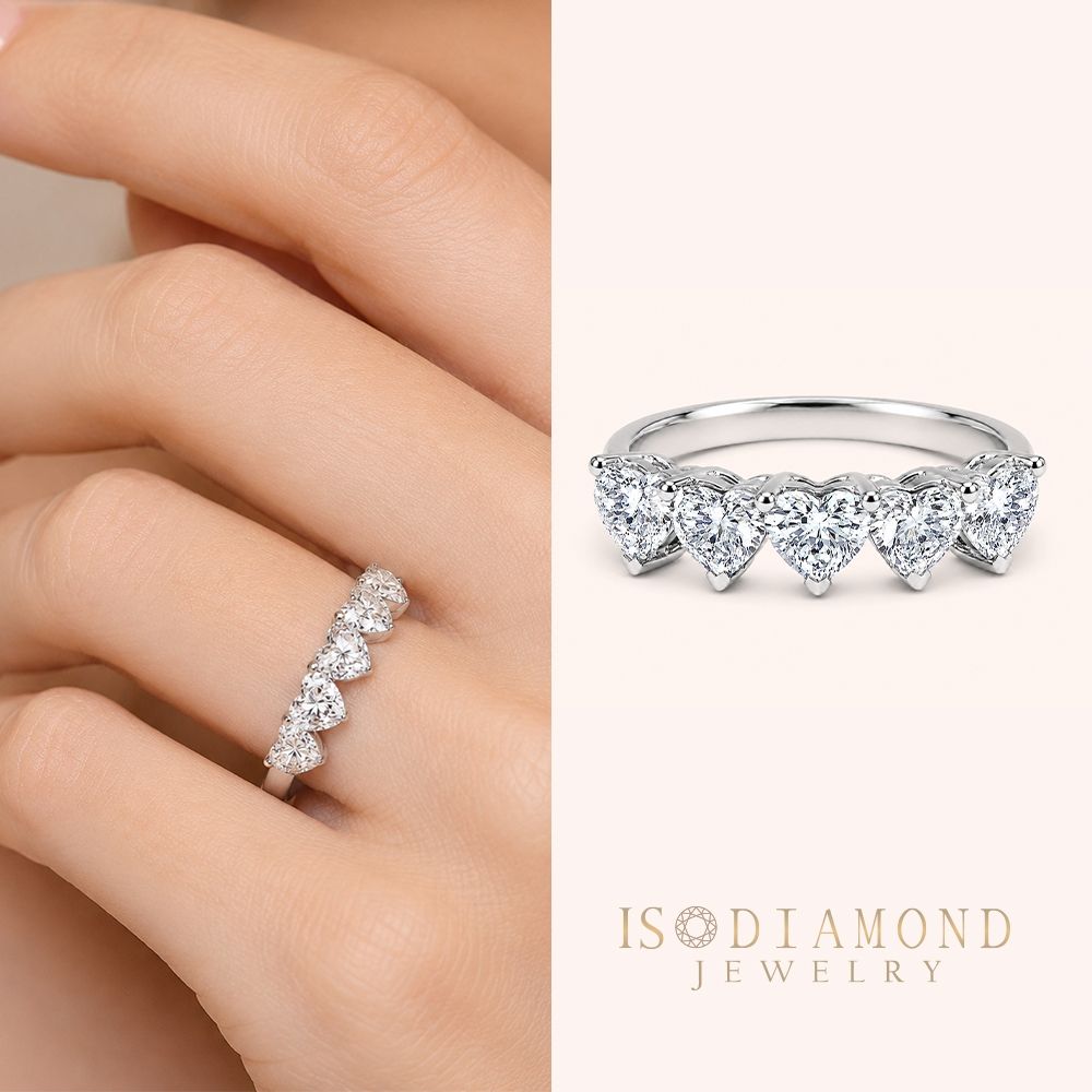 IS DIAMOND 鉑金台1.5克拉滿鑽鑽石戒指 心形(培育鑽石)