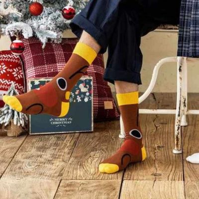 【HandStyle】女襪 聖誕派對必備親膚棉質萌趣暖襪(60025)