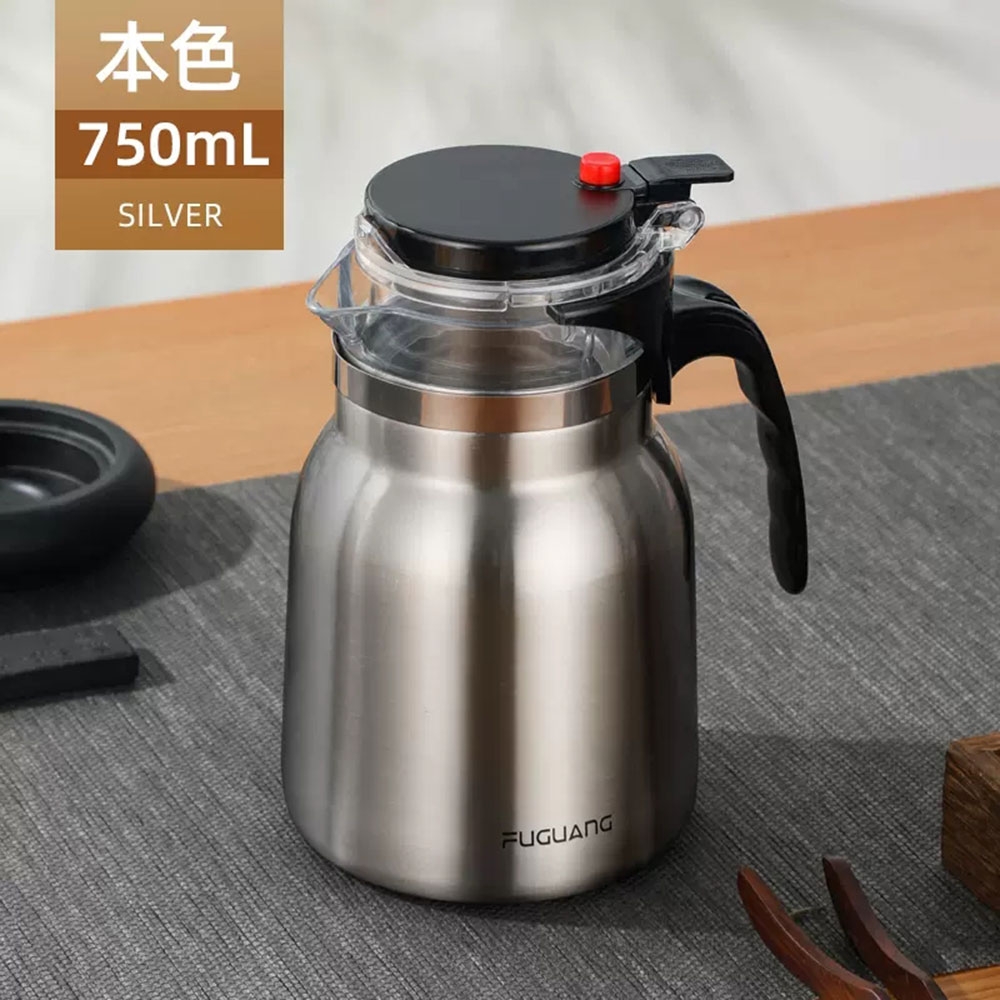 小倉Ogula】不鏽鋼泡茶壺750ML真空保溫壺裝茶水壺過濾沖茶壺茶具