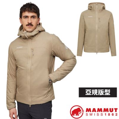 【MAMMUT 長毛象】男 Rime IN Hooded Jacket AF 全方位化纖保暖連帽外套/1013-04110-7576 灰沙