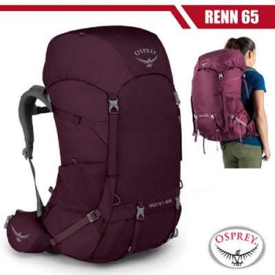 OSPREY 女新款 Renn 65 專業輕量透氣登山揹包 極光紫 R