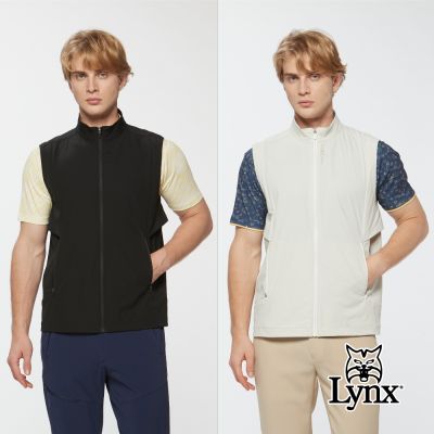 【Lynx Golf】男款防風極簡風格立領機能保暖背心(二色)