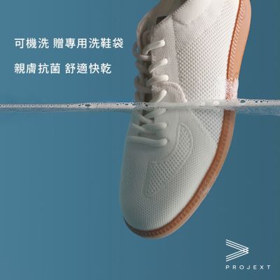 PROJEXT 親膚透氣德訓鞋 白色 可機洗 防滑耐磨 抗菌抗臭 防滑耐磨 訓練鞋 男女同款 情侶鞋