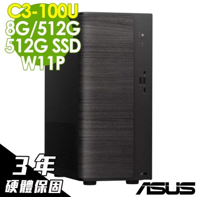 ASUS 華碩 V501MV 商用電腦(C3-100U/8G/512G SSD+512G SSD/W11P)