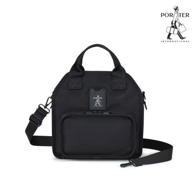 PORTER INTERNATIONAL - 潮酷叛逆PUNK手提包(M)- 黑