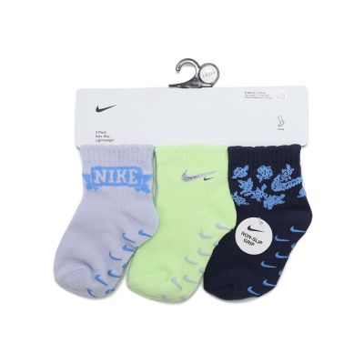Nike 寶寶襪 Non Slip Lightweight 小童 紫綠藍 短襪 NY2613023TD-001
